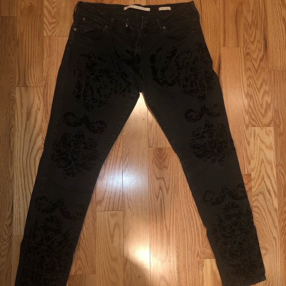 Zara black jeans with gorgeous detailing